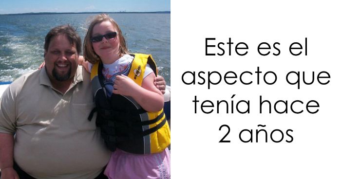 Este padre obeso descubrió que necesitaba 2 asientos en un vuelo de evacuación, y en 2 años transformó su cuerpo irreconociblemente