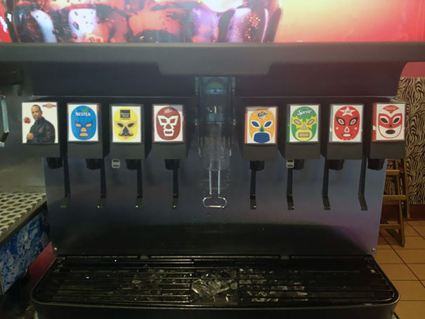 La Máquina De Soda En Una Taquería