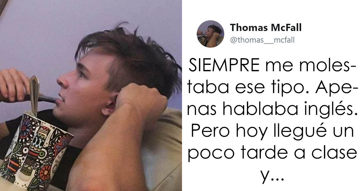 A este joven le molestaba un inmigrante que apenas hablaba inglés, pero todo cambió tras un inesperado incidente en clase