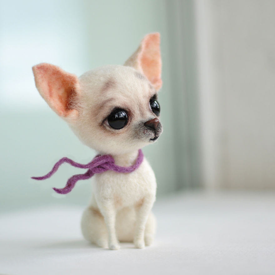 Artista Rusa Crea Perros De Fieltro Adorables