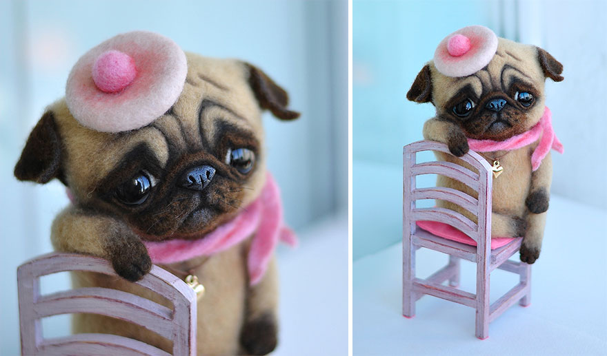 Artista Rusa Crea Perros De Fieltro Adorables