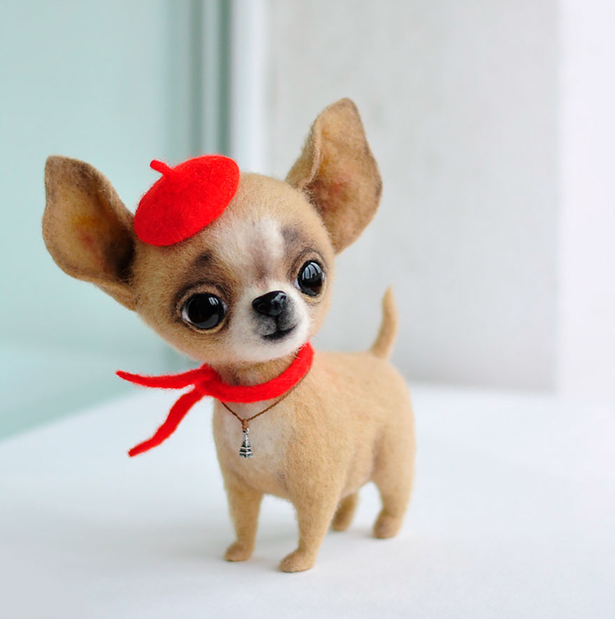 Artista Rusa Crea Perros De Fieltro Adorables