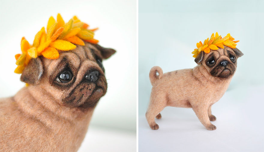 Artista Rusa Crea Perros De Fieltro Adorables