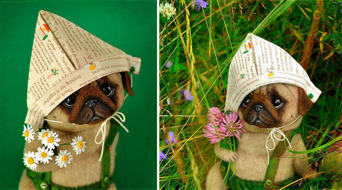 Artista Rusa Crea Perros De Fieltro Adorables