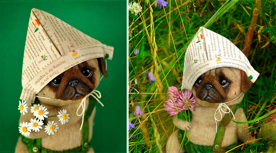 Artista Rusa Crea Perros De Fieltro Adorables