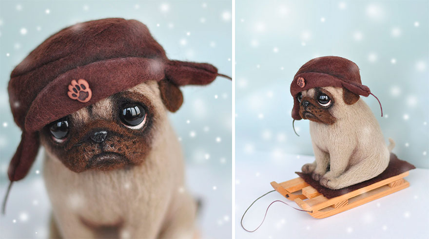 Artista Rusa Crea Perros De Fieltro Adorables