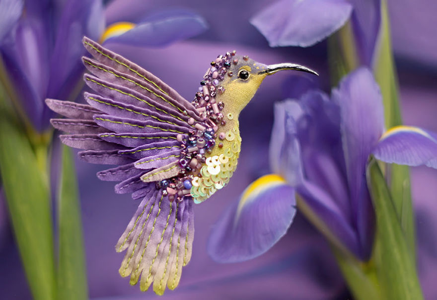 Pájaros Del Paraíso Hechos A Mano Por Artesana Rusa Julia Gorina