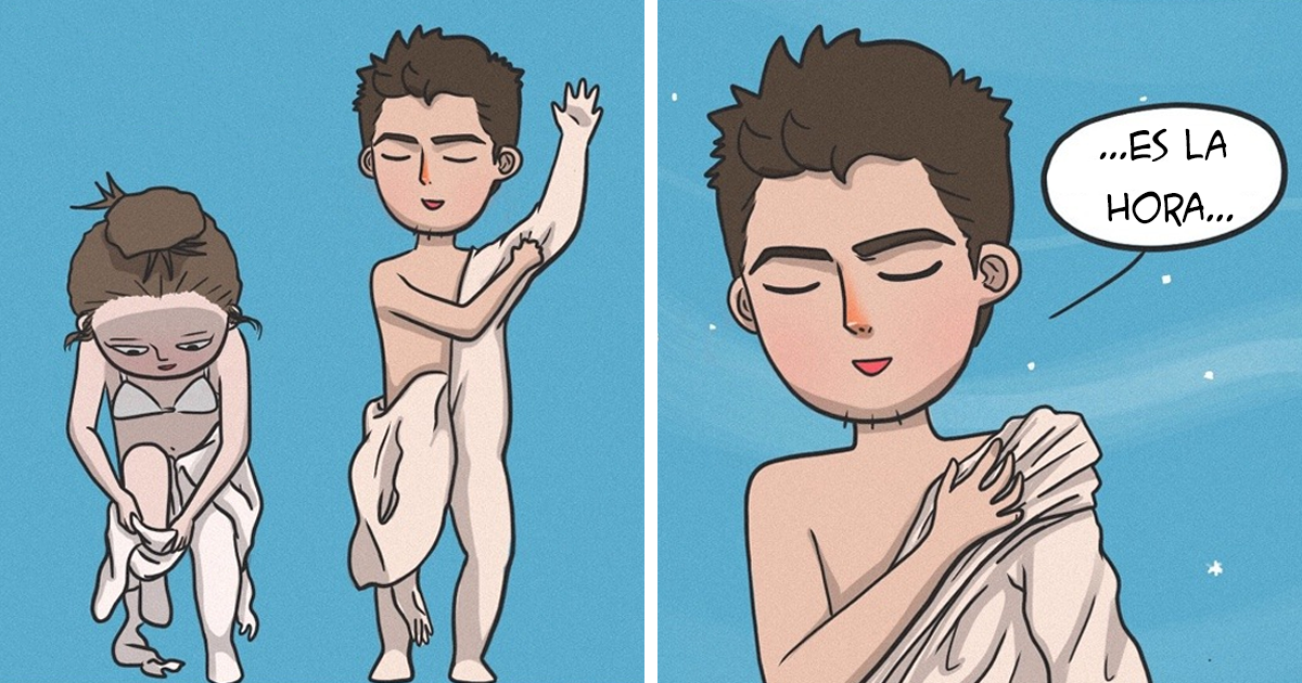 Esta dibujante muestra lo divertida que puede ser la vida junto a su novio y su gato en 10+ cómics