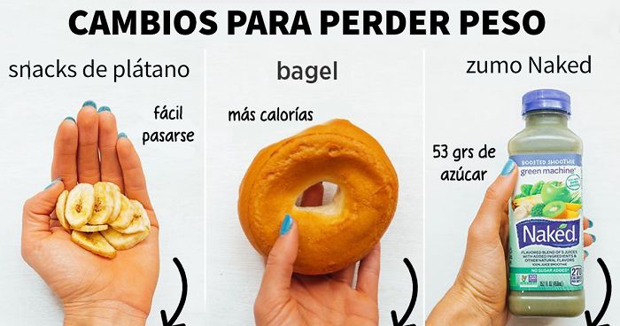 Esta mujer muestra lo fácil que es perder peso con estos 10+ geniales cambios en la comida