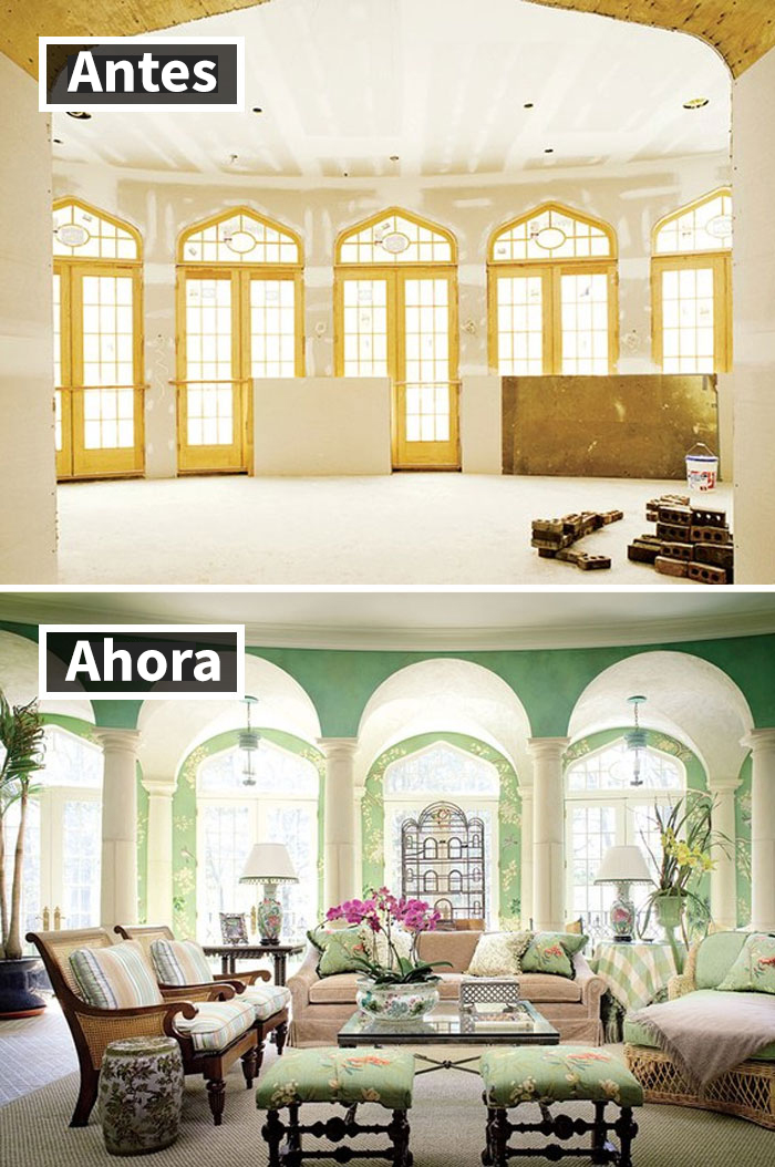 Habitación Junto Al Jardín En Una Mansión Estilo Tudor