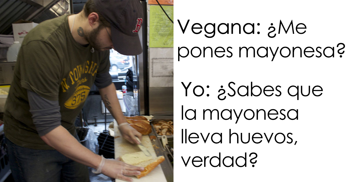 Un empleado de Subway le explicó a una vegana que la mayonesa tenía huevo, y su reacción se ha vuelto viral