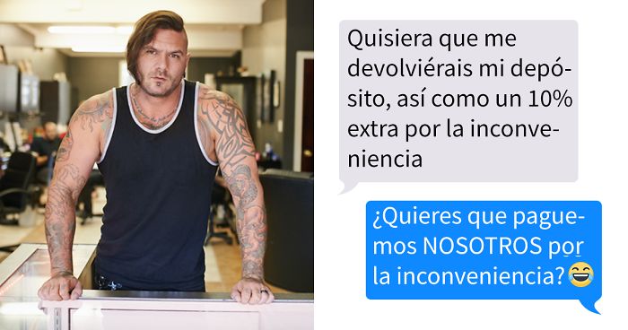 Un cliente descubre que el tatuador fue condenado por un delito grave, y exigió que le devolvieran el dinero, pero la tienda le dio una buena respuesta
