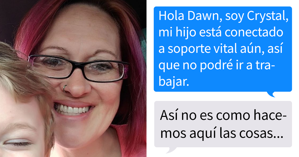 Esta mujer avisó a su jefa de que no podría ir a trabajar porque su hijo estaba hospitalizado, la respuesta hizo que la despidieran