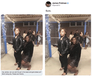 ¿podrías Quitar A La Chica Del Vestido? Está Haciendo El Tonto