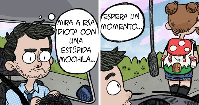 Divertidos cómics con las pequeñas aventuras diarias de una pareja y sus 4 gatos