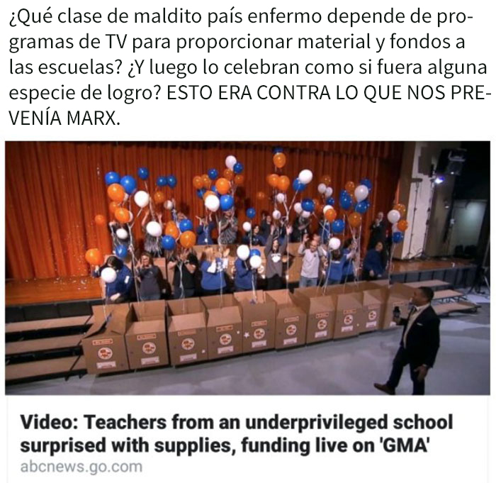 Estos Profesores Consiguieron Material Para Sus Clases Gracias A Un Programa De La Tele