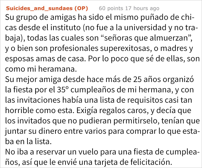 Esta lista de exigencias de una novia es tan horrible que su propia hermana la compartió online