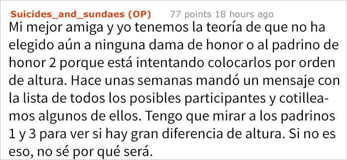 Esta lista de exigencias de una novia es tan horrible que su propia hermana la compartió online