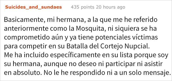 Esta lista de exigencias de una novia es tan horrible que su propia hermana la compartió online