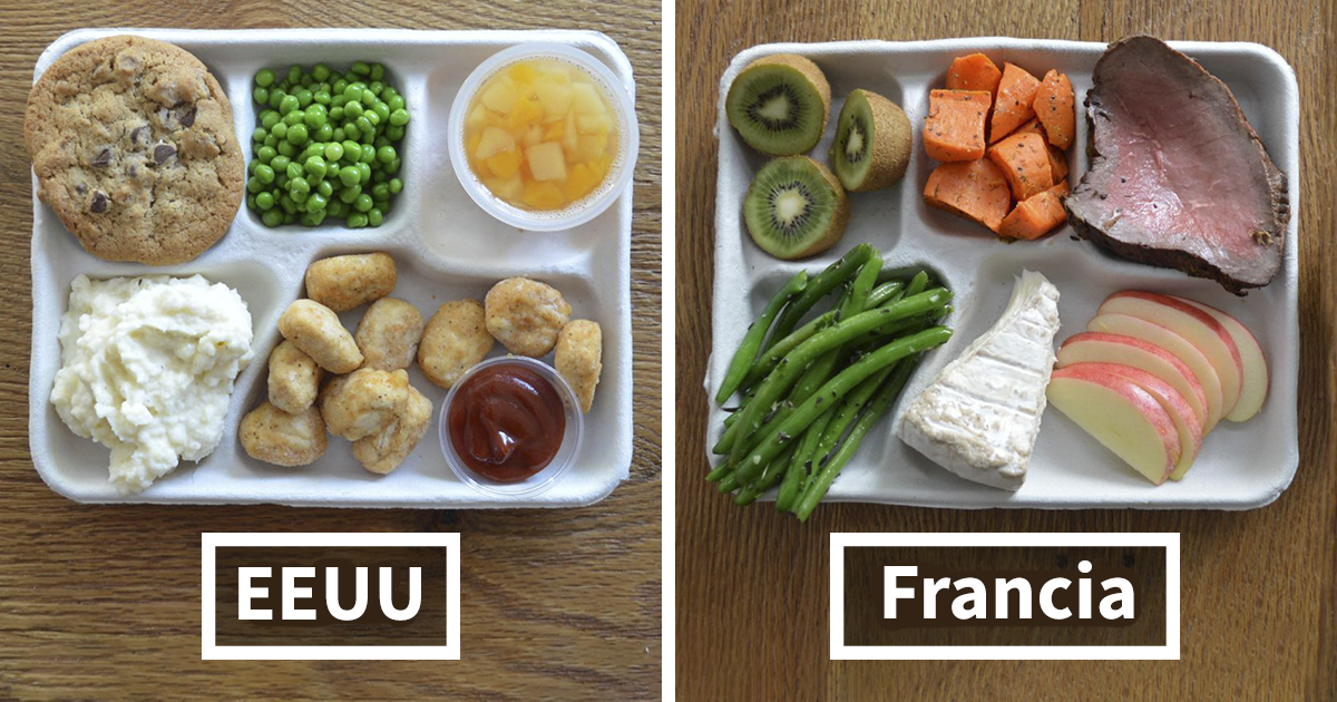 9 Imágenes que muestran lo que comen los niños en el colegio en distintos países