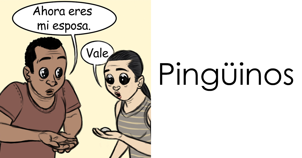 Este artista muestra qué pasaría si los humanos cortejaran como los animales, y es divertidísimo