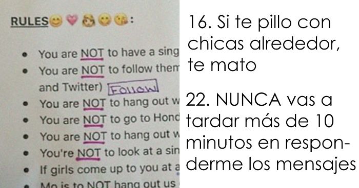 La gente está tan indignada con las 22 normas de esta chica para su novio que le han dado unos consejos sorprendentes