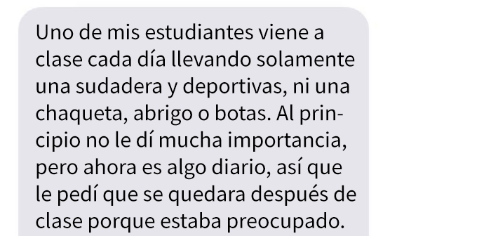 Este marido le explicó a su esposa que se había gastado 800$ de su hucha para vacaciones en un alumno suyo tras ver su ropa