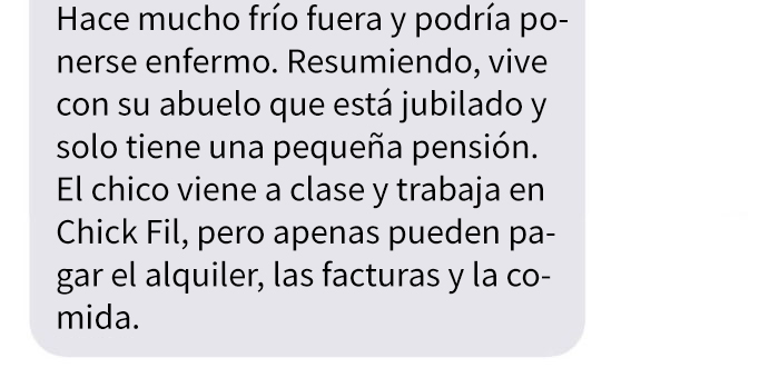 Este marido le explicó a su esposa que se había gastado 800$ de su hucha para vacaciones en un alumno suyo tras ver su ropa