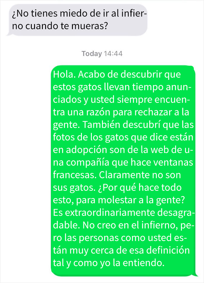 Este hombre fue rechazado como adoptante de un gato por ser gay, así que compartió los mensajes al respecto