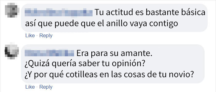 Esta mujer encontró un anillo en la mesilla de su novio y lo publicó en un grupo de burla de anillos
