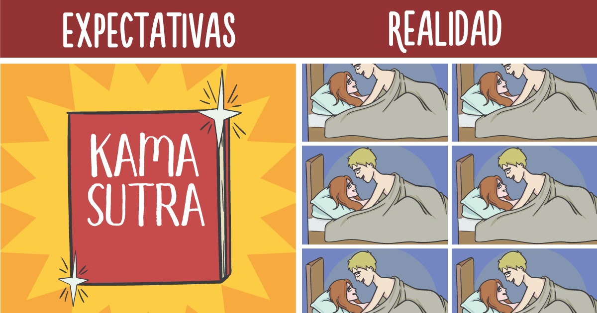 La diferencia entre las expectativas y la realidad de las relaciones en 20 ilustraciones