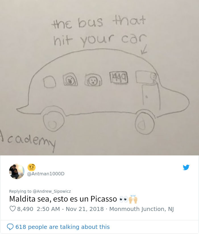 Este hombre descubrió que alguien había golpeado su coche, y encontró una divertida nota de una niña de 6º