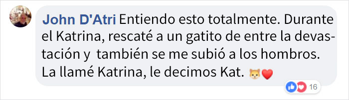Este bombero salvó a una gata en los incendios de California, y ahora ella no para de agradecérselo