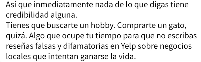 Una clienta deja una reseña negativa en Yelp tras "encontrar" un gusano en la comida, pero es desacreditada por un empleado del restaurante