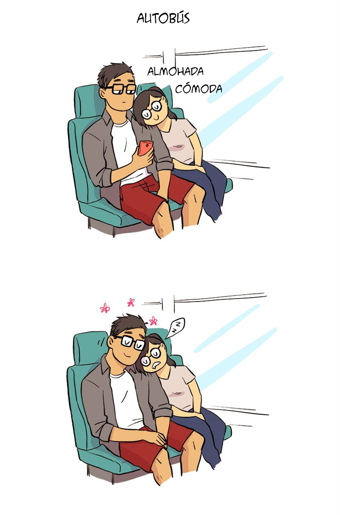 Esta artista ilustra su relación con su novio informático en 13 cómics adorables