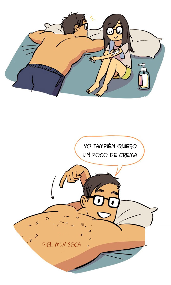 Esta artista ilustra su relación con su novio informático en 13 cómics adorables