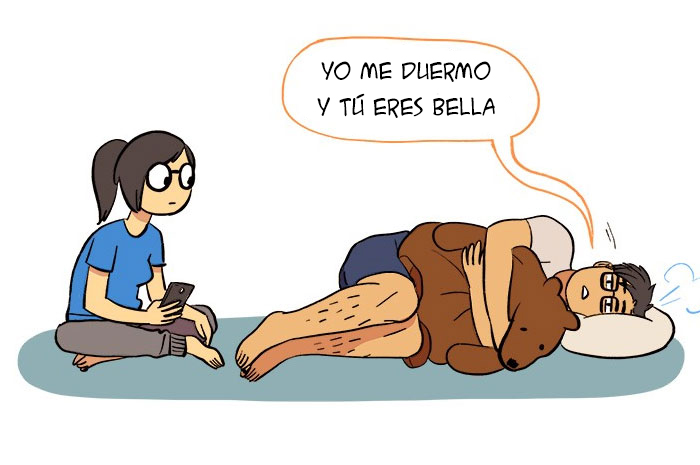 Esta artista ilustra su relación con su novio informático en 13 cómics adorables