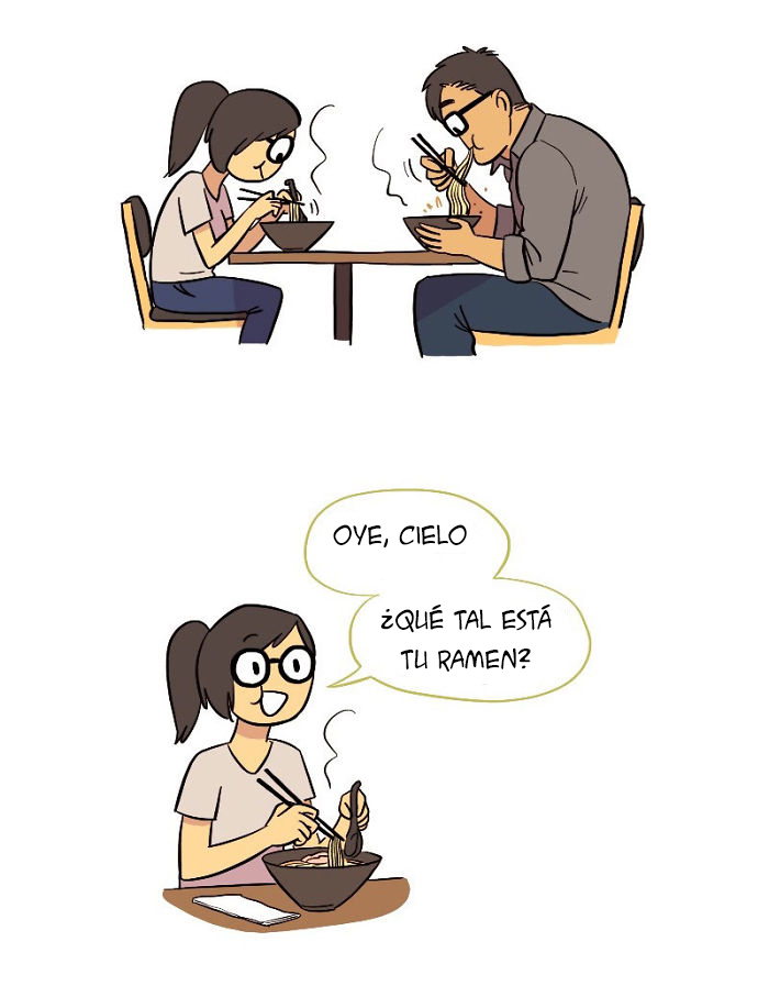 Esta artista ilustra su relación con su novio informático en 13 cómics adorables