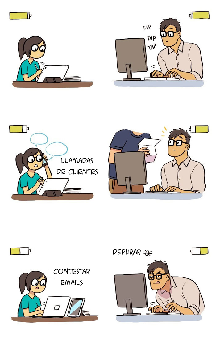 Esta artista ilustra su relación con su novio informático en 13 cómics adorables