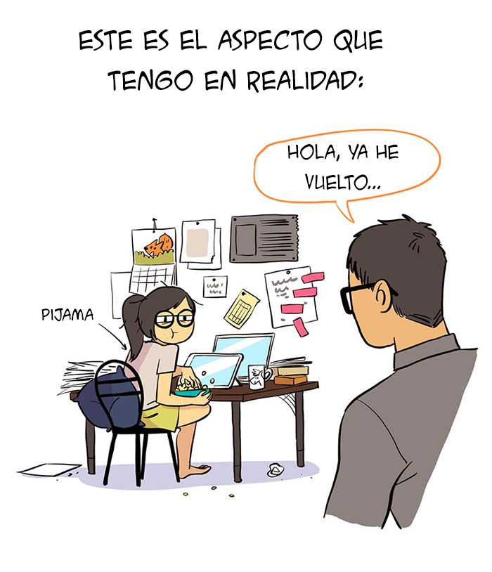 Esta artista ilustra su relación con su novio informático en 13 cómics adorables