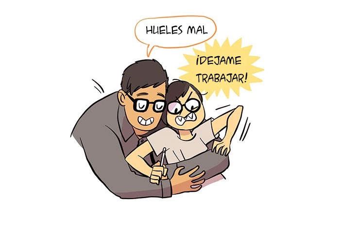 Esta artista ilustra su relación con su novio informático en 13 cómics adorables