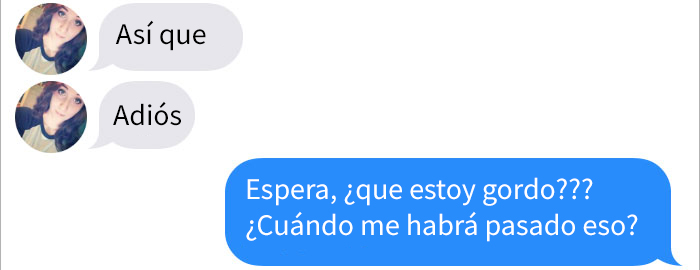 Esta chica en Tinder dijo que un chico era demasiado gordo para ella, así que él respondió