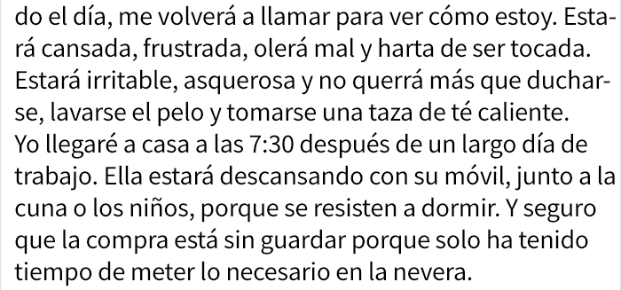 Este trabajador padre de 3 hijos dice que la vida diaria de su esposa es "fácil" y las madres están de acuerdo