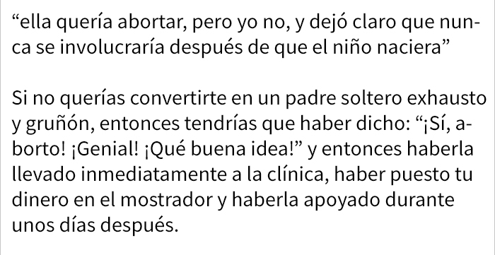 Este hombre culpa a su ex por no cuidar de su hijo, y es literalmente destruido con palabras