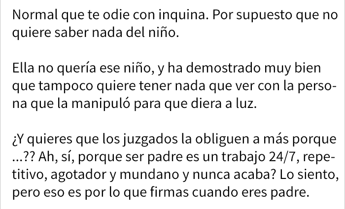 Este hombre culpa a su ex por no cuidar de su hijo, y es literalmente destruido con palabras