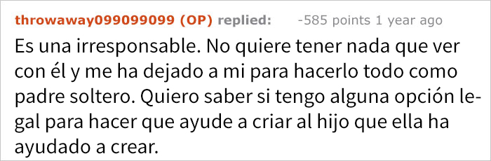 Este hombre culpa a su ex por no cuidar de su hijo, y es literalmente destruido con palabras