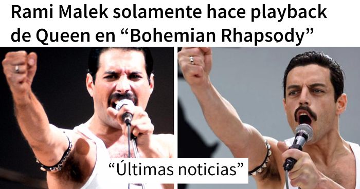 «Descubren» en una web que Rami Malek hace playback en «Bohemian Rhapsody», pero fueron ingeniosamente acallados
