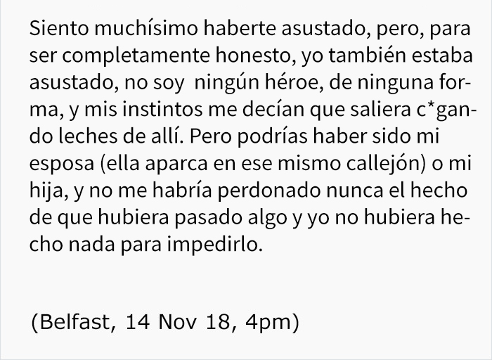 Este hombre siguió a una chica durante 4 bloques y hasta su coche, luego le escribió una carta anónima