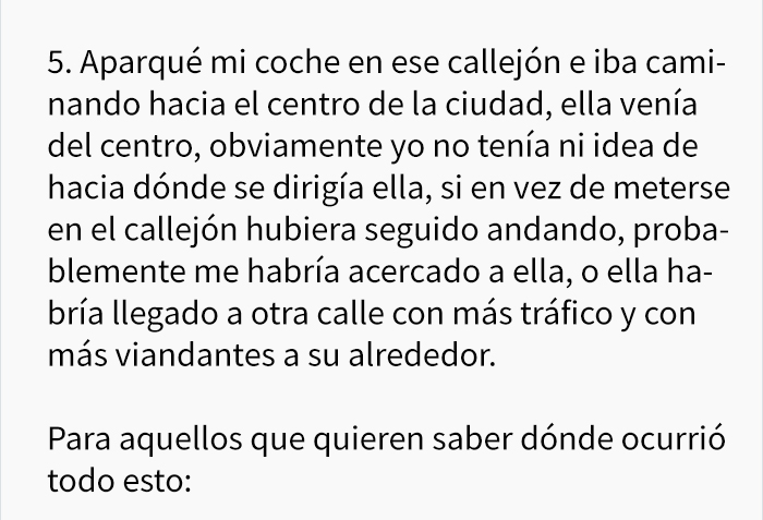 Este hombre siguió a una chica durante 4 bloques y hasta su coche, luego le escribió una carta anónima