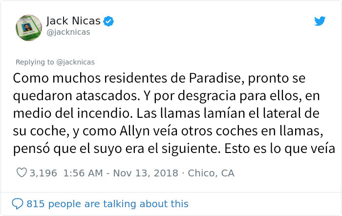 Este enfermero mostró el aspecto de su Toyota tras salvar muchas vidas de un incendio, y la compañía le respondió